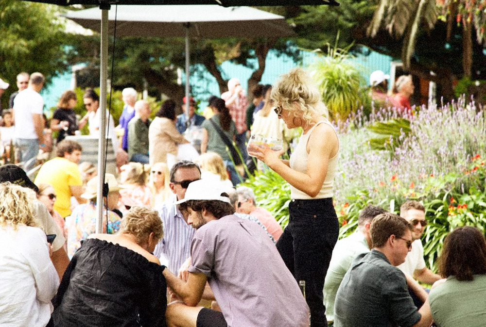 Big Easy Radio McLaren Vale Cellar Door Garden with People Enjoying Wine